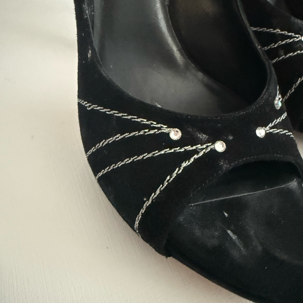 Vintage Christian Dior black velvet pumps - Picture 8 of 10